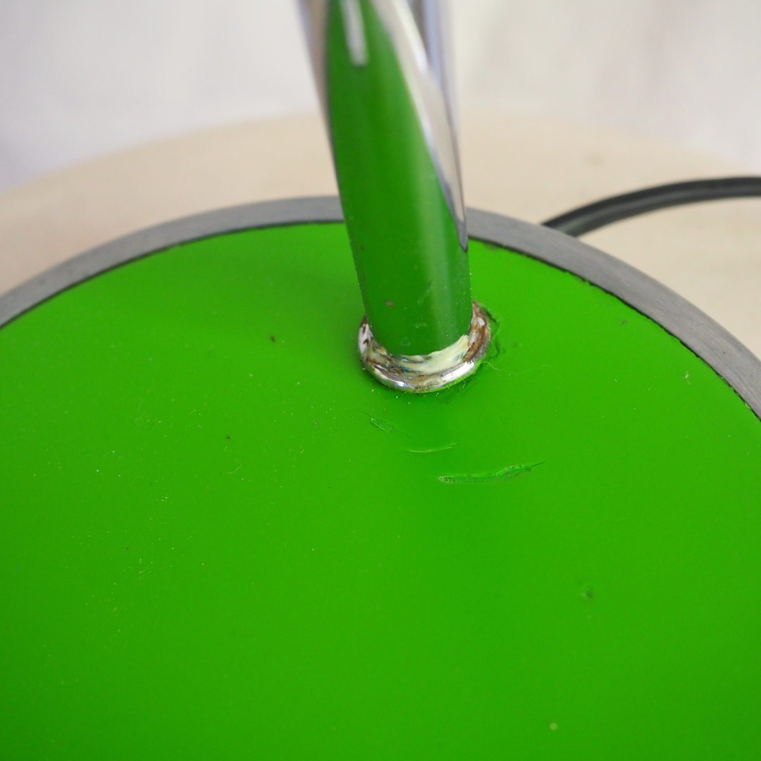 Mid-Century Chrome and Green Desk Lamp