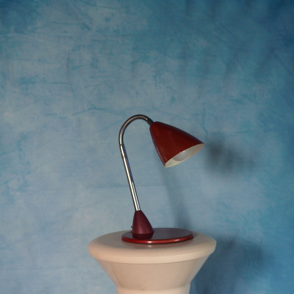 Leftover Loves Adjustable Red Desk Lamp