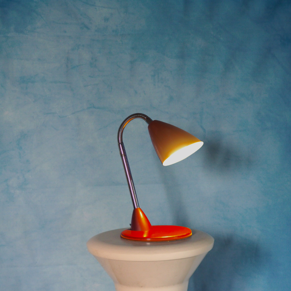 Leftover Loves Adjustable Red Desk Lamp