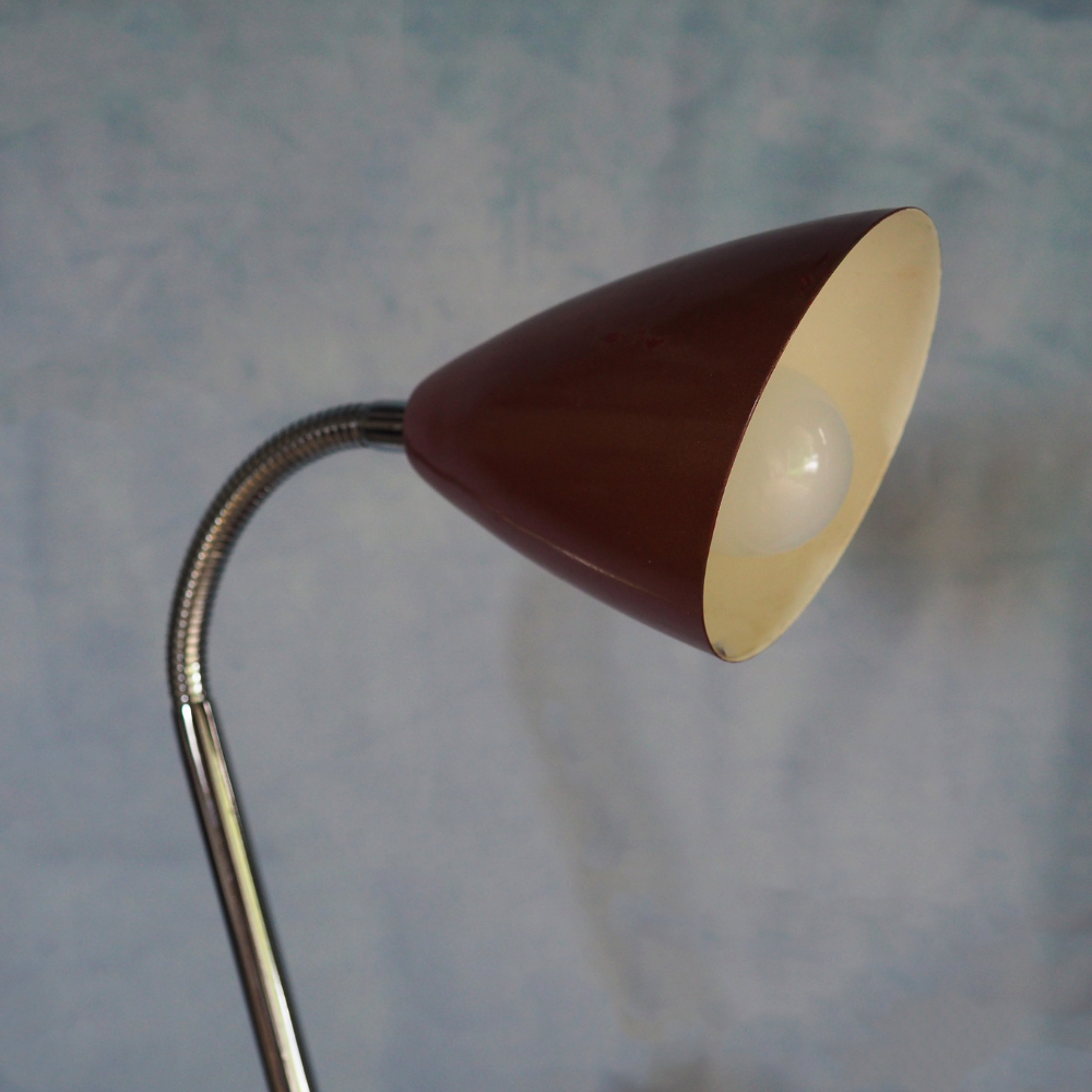 Leftover Loves Adjustable Red Desk Lamp