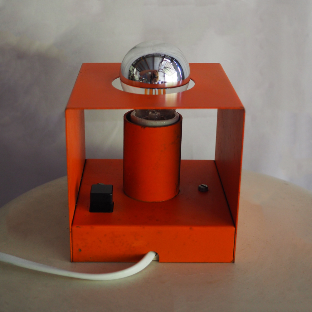 Leftover Loves Table Lamp Bauhaus Cube Lamp