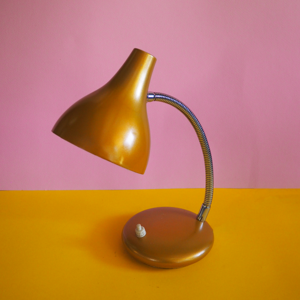 Leftover Loves Golden Hue Desk Lamp