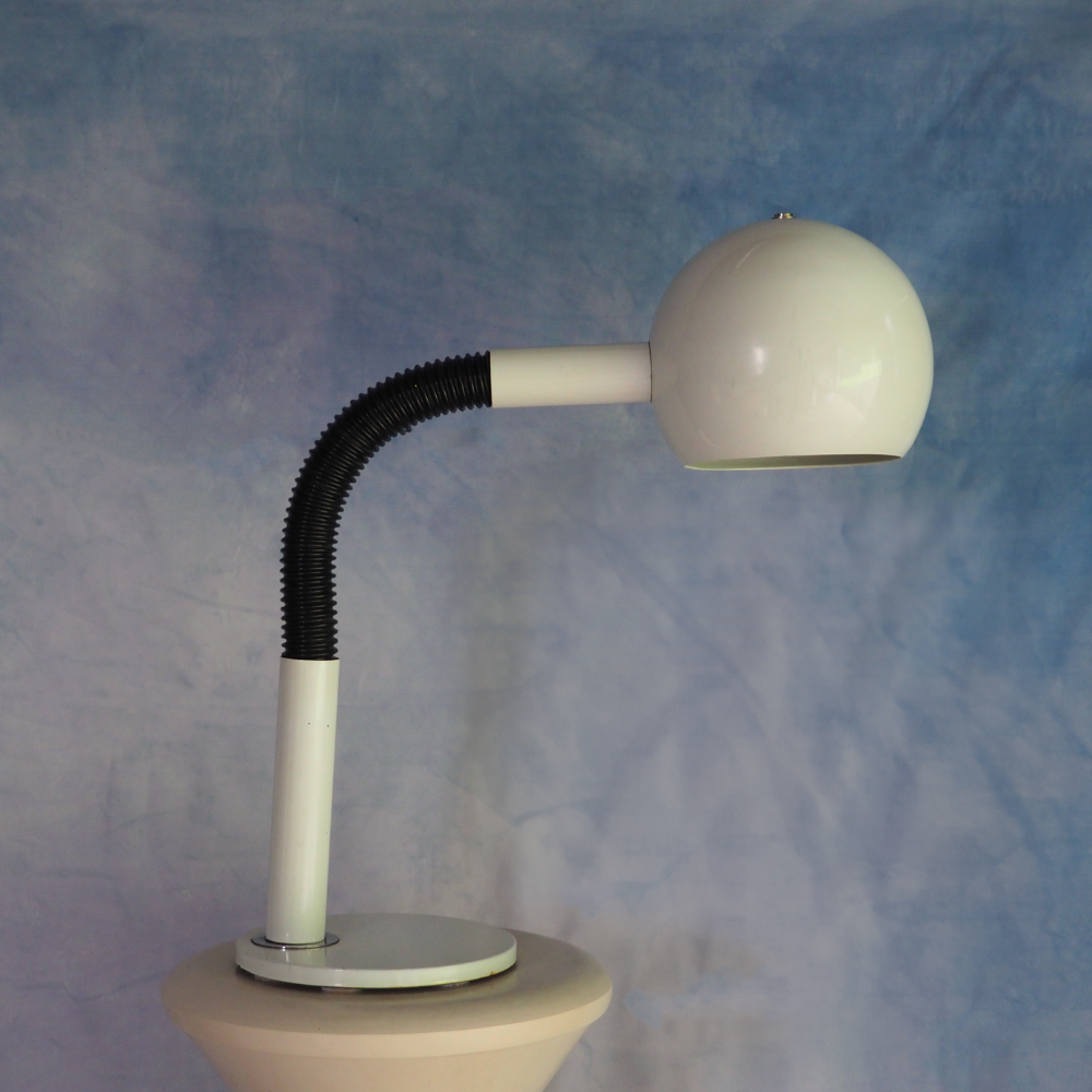 Hala Zeist Gooseneck White Eyeball Desk Lamp