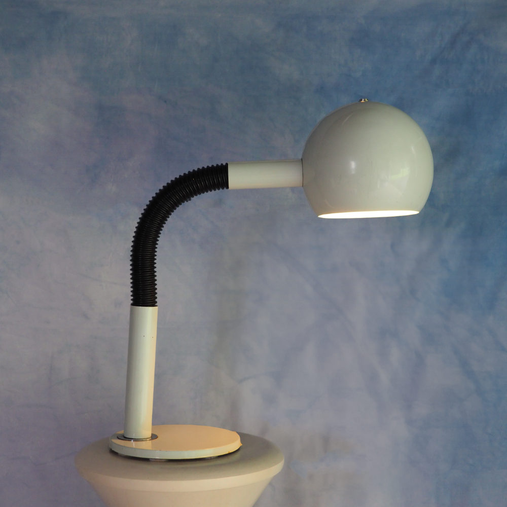 Hala Zeist Gooseneck White Eyeball Desk Lamp