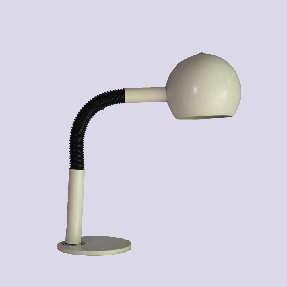 Hala Zeist Gooseneck White Eyeball Desk Lamp