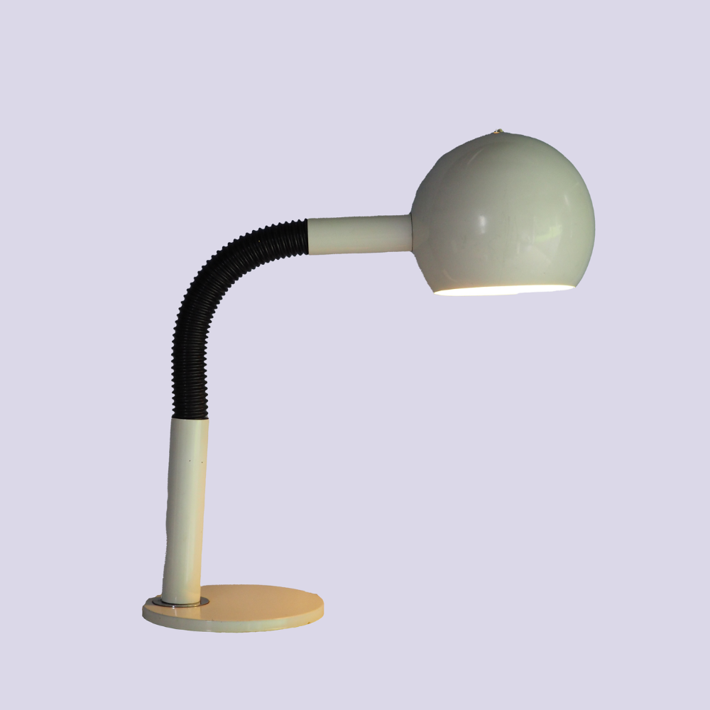 Hala Zeist Gooseneck White Eyeball Desk Lamp