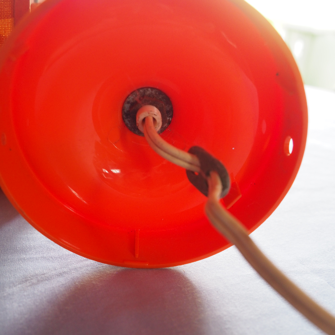 Leftover Loves Orange Flame Pendant Light