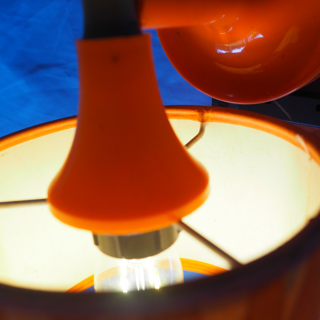 Leftover Loves Orange Flame Pendant Light