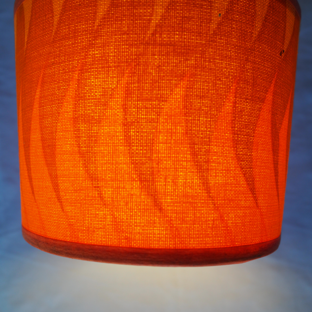 Leftover Loves Orange Flame Pendant Light