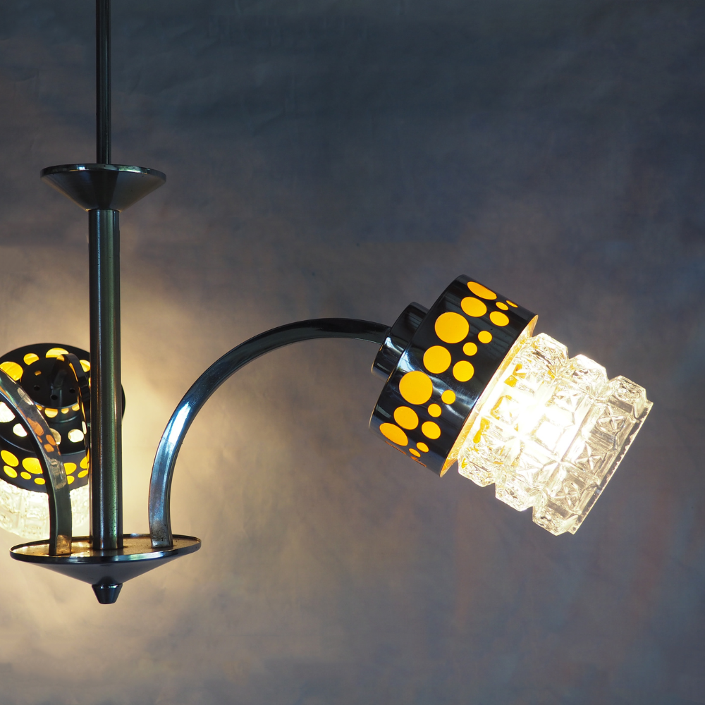 Massive Pendant Raak Mid-Century Chandelier