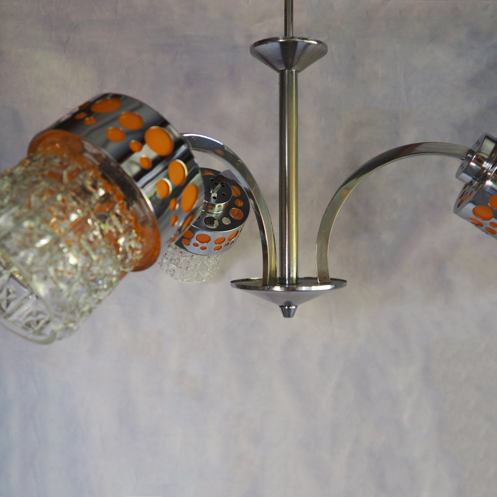 Massive Pendant Raak Mid-Century Chandelier