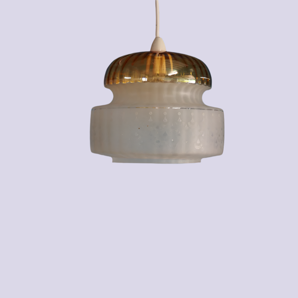 Unkown Pendant Tweed Vintage Pendants Pair