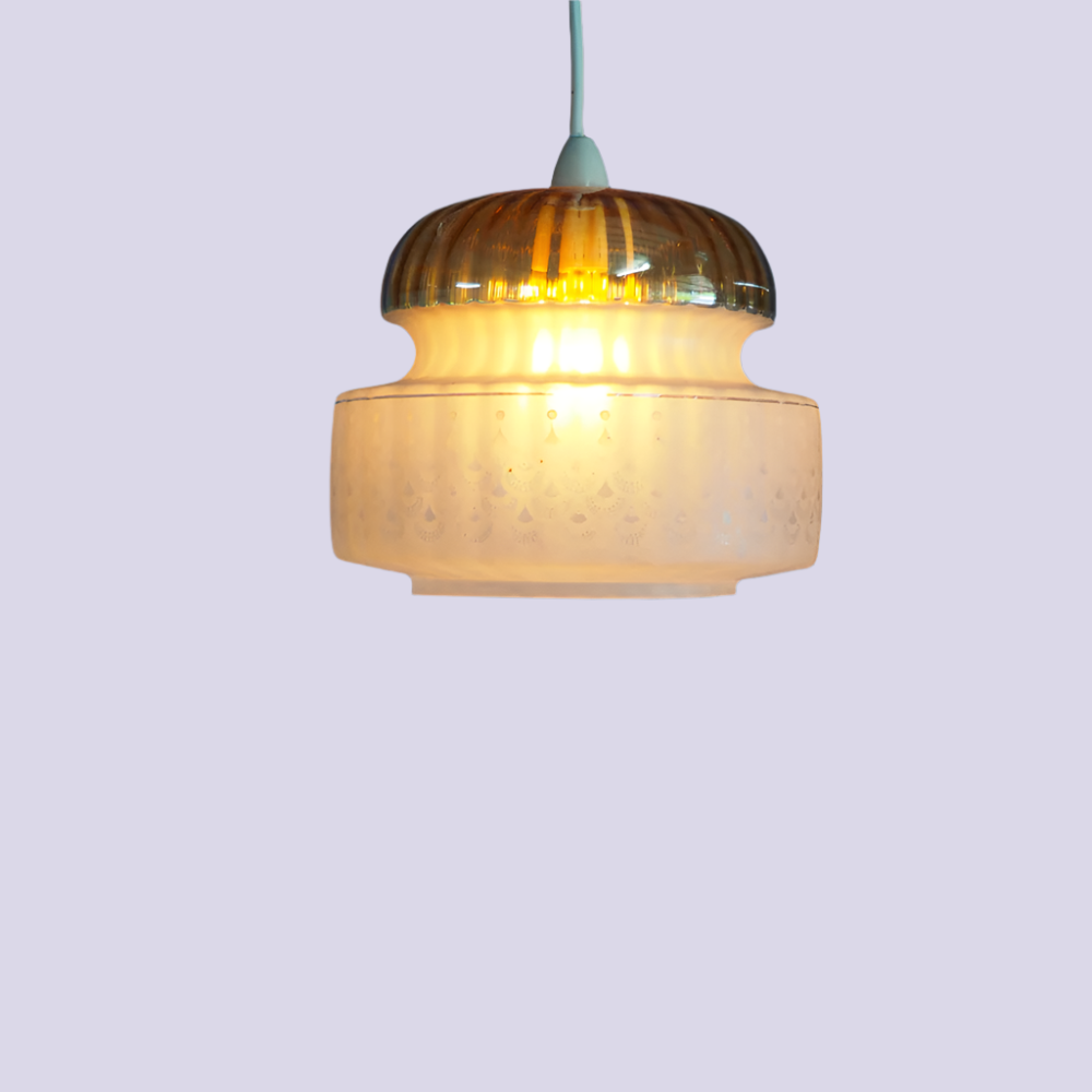 Unkown Pendant Tweed Vintage Pendants Pair