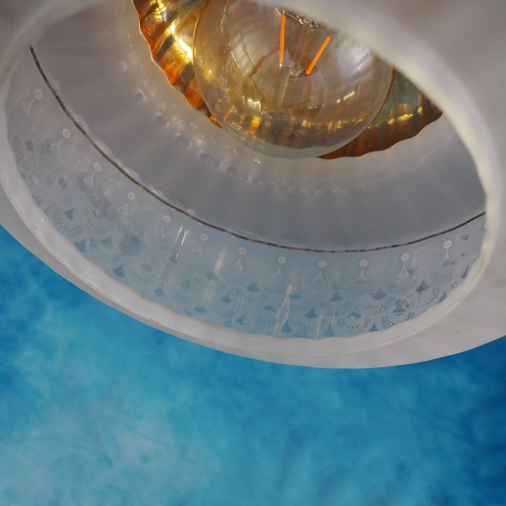 Unkown Pendant Tweed Vintage Pendants Pair