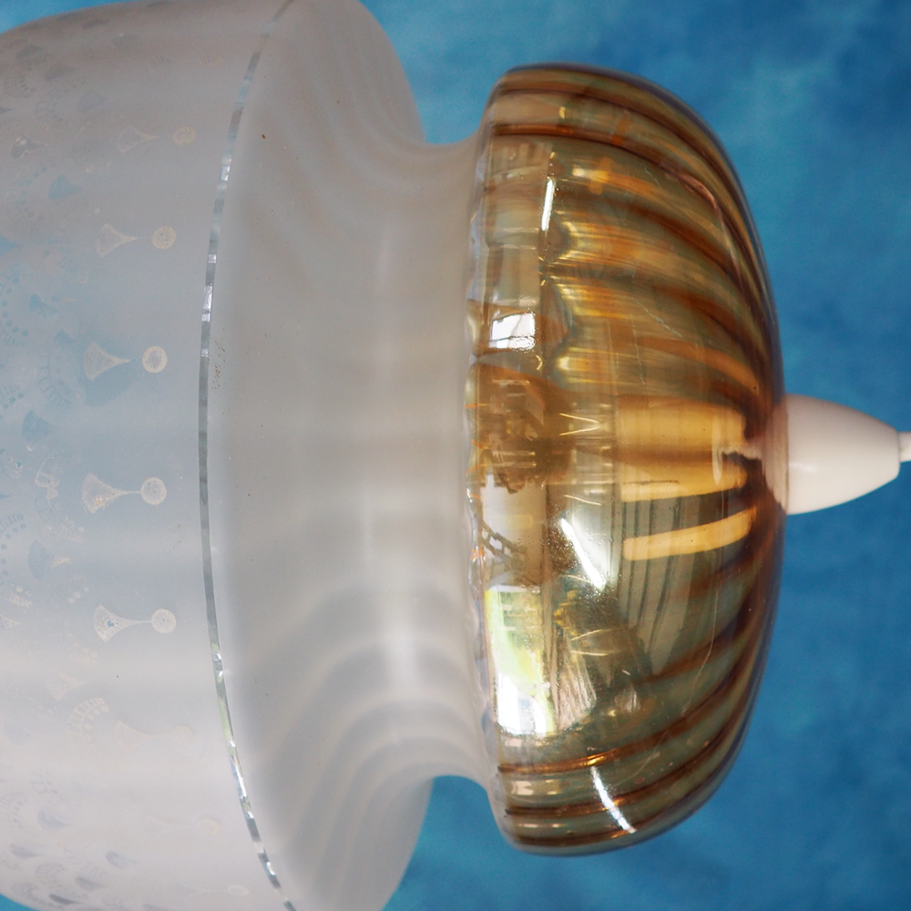 Unkown Pendant Tweed Vintage Pendants Pair