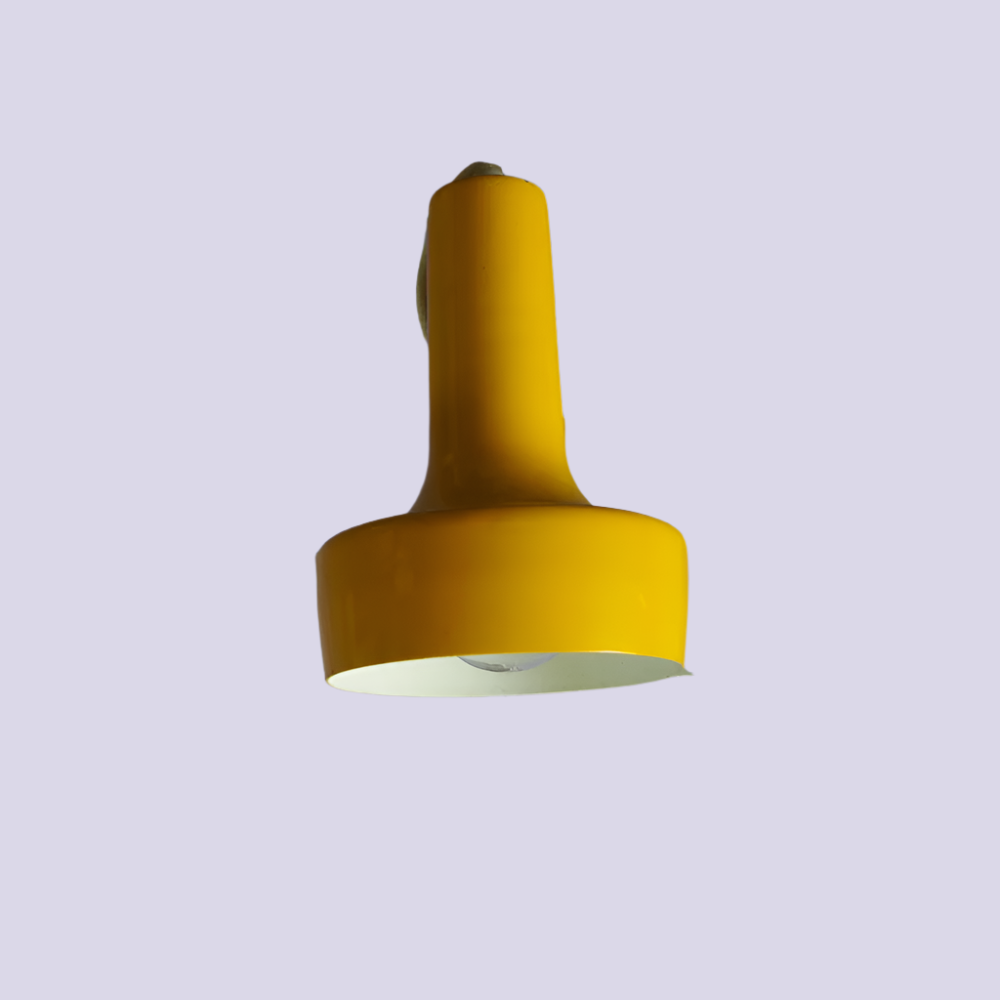 Leftover Loves Yellow Mid-Century Wall Sconce