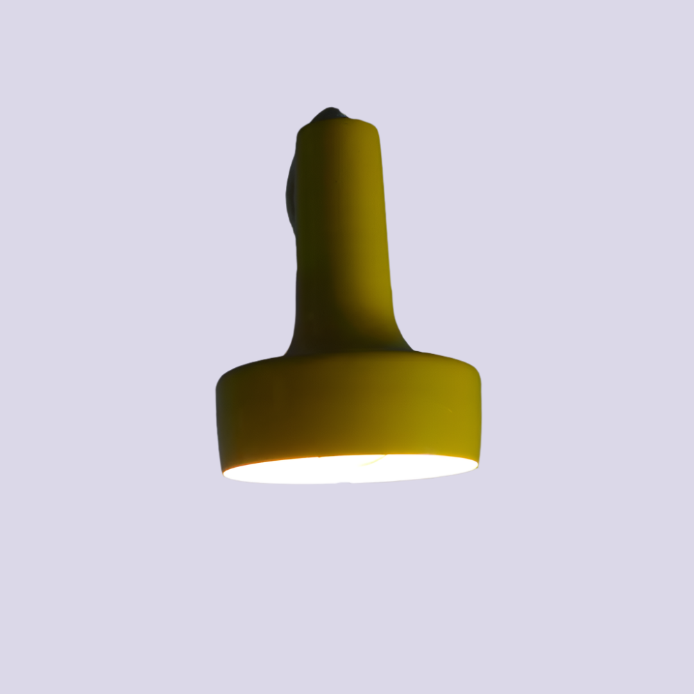 Leftover Loves Yellow Mid-Century Wall Sconce